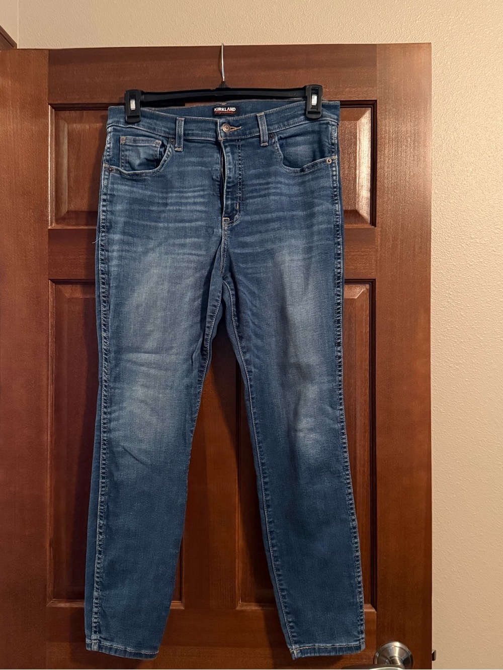 Kirkland Signature Women's Medium Blue High-Rise Skinny Jeans
